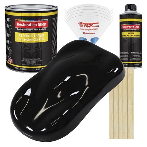 black car paint gallon|black automotive paint 2 stage.